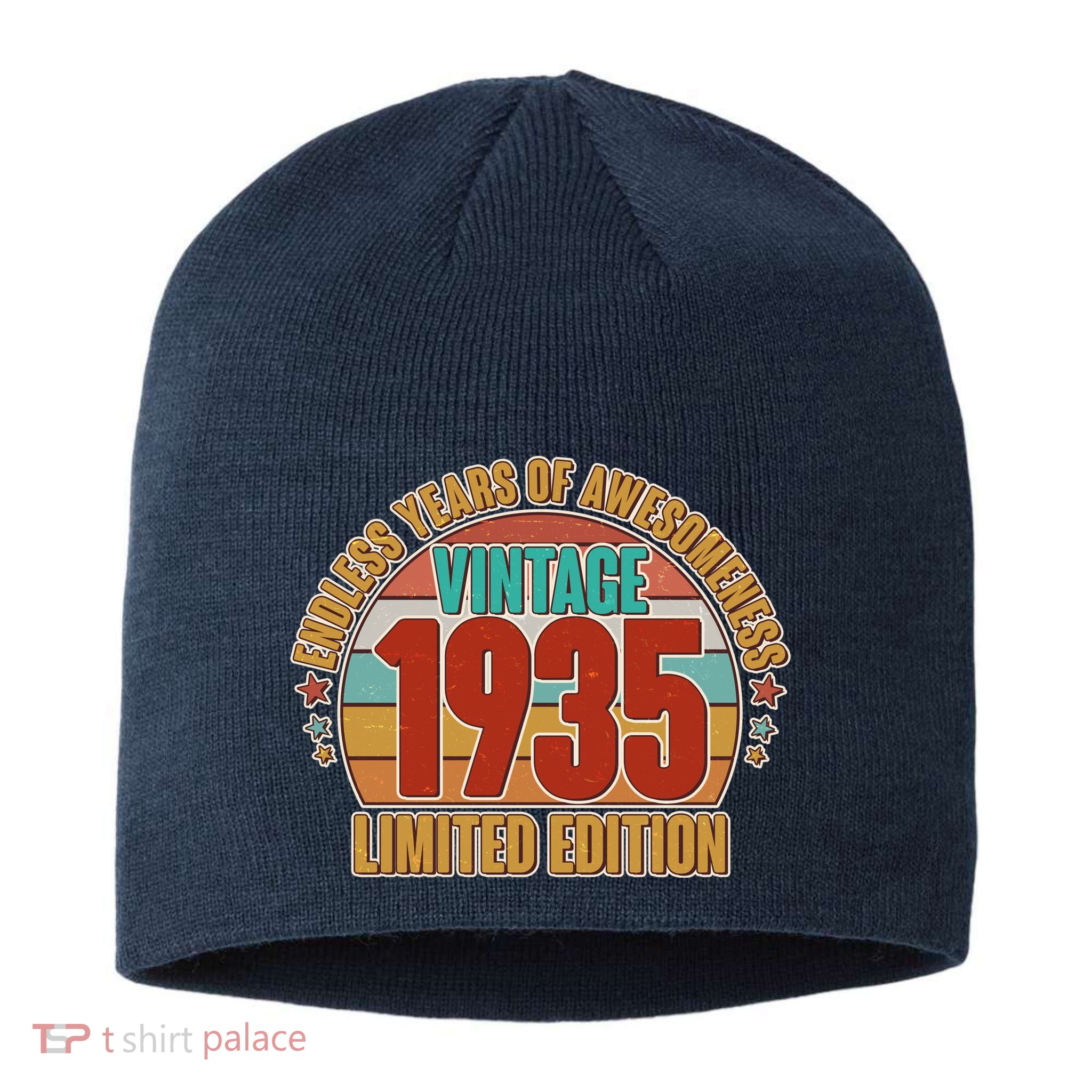 Vintage 1935 Endless Years Of Awesomeness Limited Edition 90th Birthday Sustainable Beanie