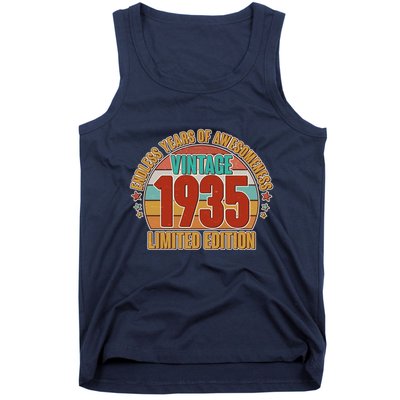 Vintage 1935 Endless Years Of Awesomeness Limited Edition 90th Birthday Tank Top
