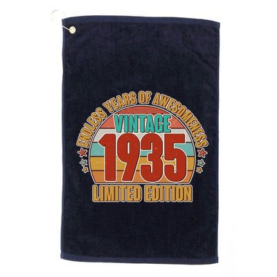 Vintage 1935 Endless Years Of Awesomeness Limited Edition 90th Birthday Golf Towel
