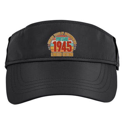 Vintage 1945 Endless Years Of Awesomeness Limited Edition 80th Birthday Adult Drive Performance Visor
