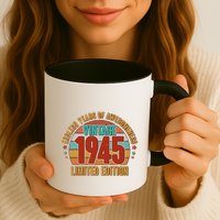 Vintage 1945 Endless Years Of Awesomeness Limited Edition 80th Birthday Mug