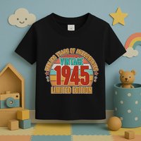 Vintage 1945 Endless Years Of Awesomeness Limited Edition 80th Birthday Toddler T-Shirt
