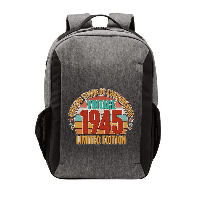 Vintage 1945 Endless Years Of Awesomeness Limited Edition 80th Birthday Vector Backpack