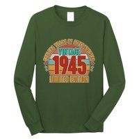 Vintage 1945 Endless Years Of Awesomeness Limited Edition 80th Birthday Long Sleeve Shirt