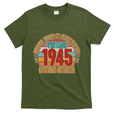Vintage 1945 Endless Years Of Awesomeness Limited Edition 80th Birthday T-Shirt