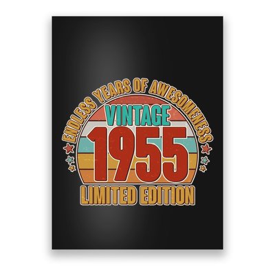 Vintage 1955 Endless Years Of Awesomeness Limited Edition 70th Birthday Poster