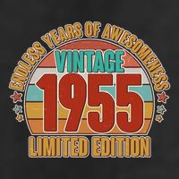 Vintage 1955 Endless Years Of Awesomeness Limited Edition 70th Birthday Golf Towel