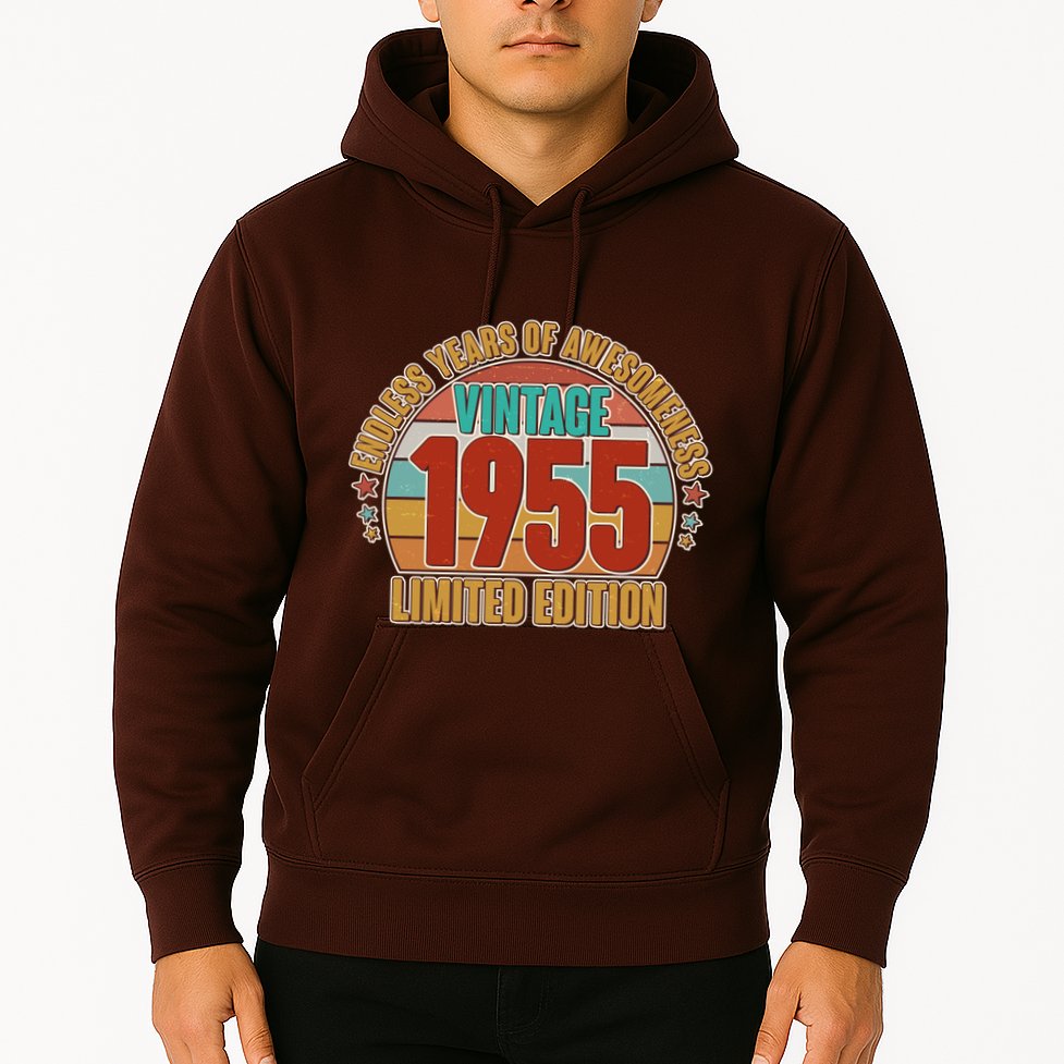 Vintage 1955 Endless Years Of Awesomeness Limited Edition 70th Birthday Hoodie