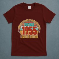 Vintage 1955 Endless Years Of Awesomeness Limited Edition 70th Birthday T-Shirt