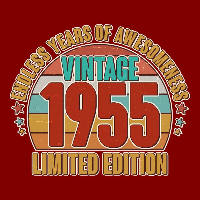 Vintage 1955 Endless Years Of Awesomeness Limited Edition 70th Birthday T-Shirt