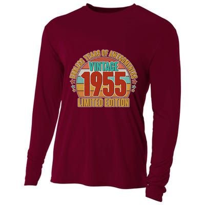 Vintage 1955 Endless Years Of Awesomeness Limited Edition 70th Birthday Cooling Performance Long Sleeve Crew