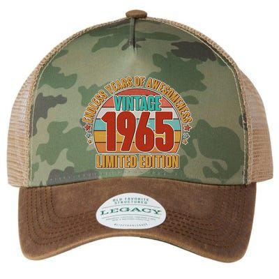 Vintage 1965 Endless Years Of Awesomeness Limited Edition 60th Birthday Legacy Tie Dye Trucker Hat