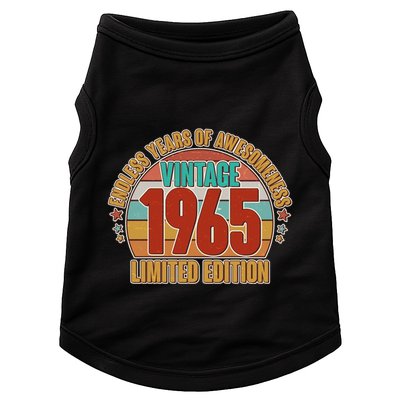 Vintage 1965 Endless Years Of Awesomeness Limited Edition 60th Birthday Doggie Tank