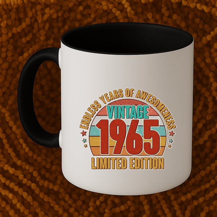Vintage 1965 Endless Years Of Awesomeness Limited Edition 60th Birthday Mug
