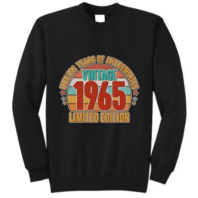 Vintage 1965 Endless Years Of Awesomeness Limited Edition 60th Birthday Tall Sweatshirt