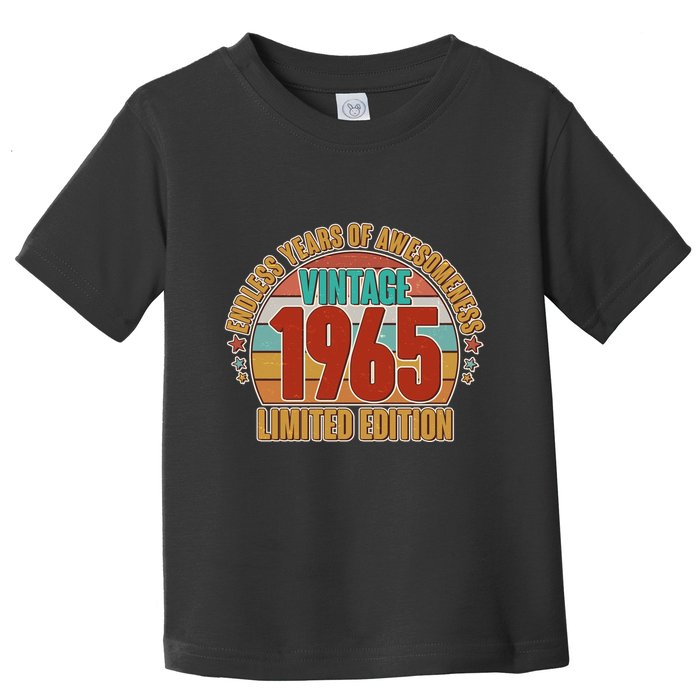 Vintage 1965 Endless Years Of Awesomeness Limited Edition 60th Birthday Toddler T-Shirt