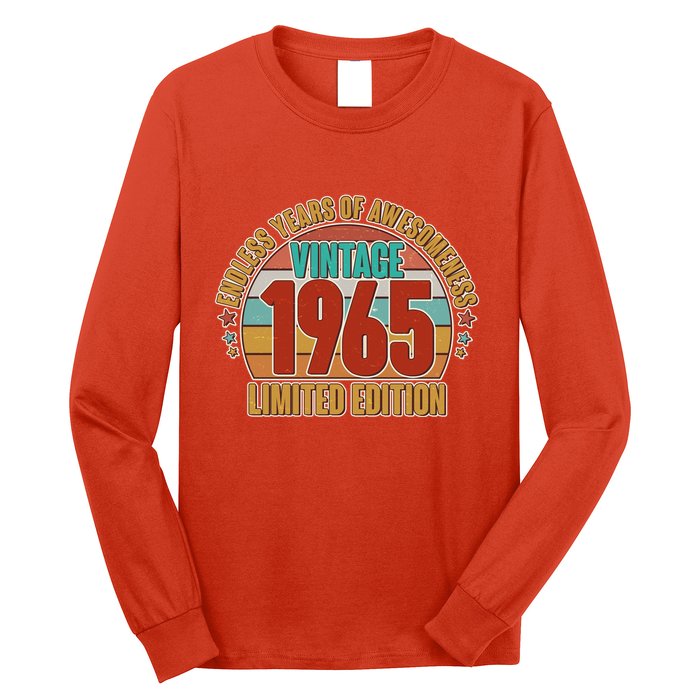Vintage 1965 Endless Years Of Awesomeness Limited Edition 60th Birthday Long Sleeve Shirt