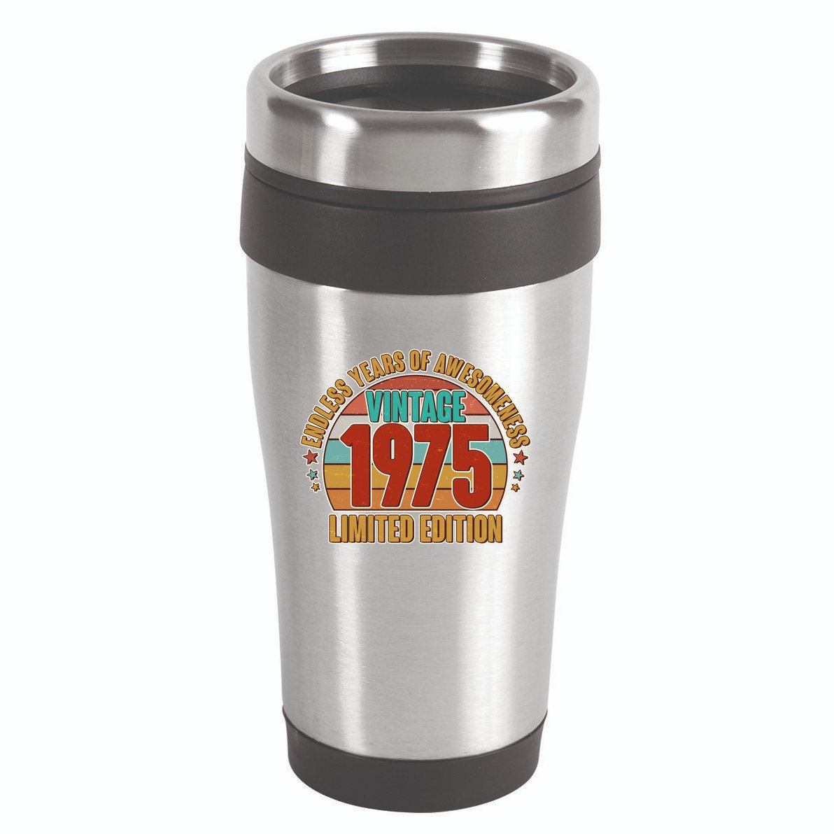 Vintage 1975 Endless Years Of Awesomeness Limited Edition 50th Birthday 16oz Travel Tumbler