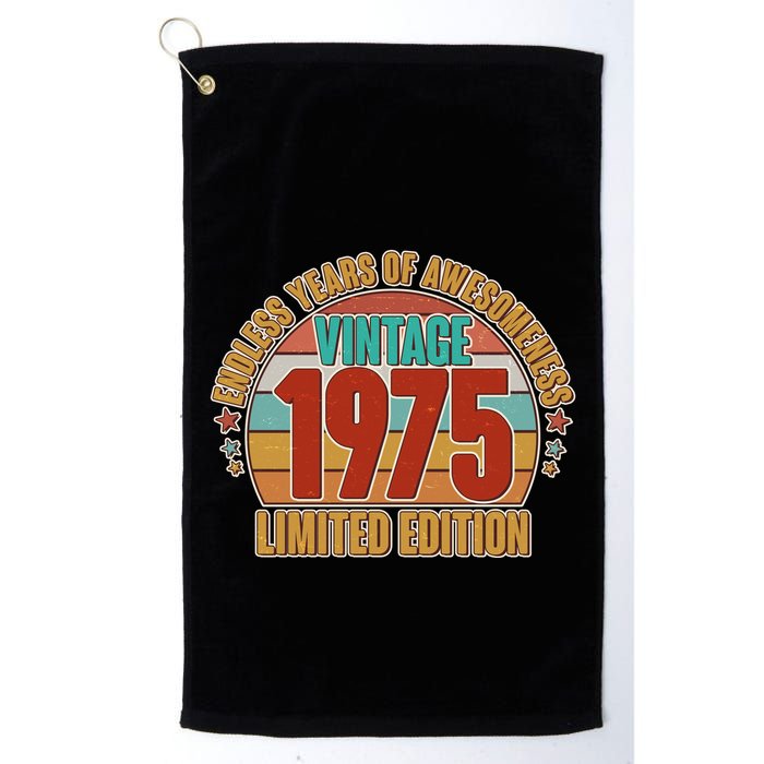 Vintage 1975 Endless Years Of Awesomeness Limited Edition 50th Birthday Golf Towel
