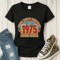 Vintage 1975 Endless Years Of Awesomeness Limited Edition 50th Birthday Womens T-Shirt