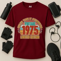 Vintage 1975 Endless Years Of Awesomeness Limited Edition 50th Birthday Performance Shirt