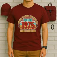 Vintage 1975 Endless Years Of Awesomeness Limited Edition 50th Birthday T-Shirt