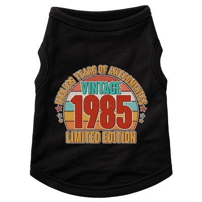 Vintage 1985 Endless Years Of Awesomeness Limited Edition 40th Birthday Doggie Tank