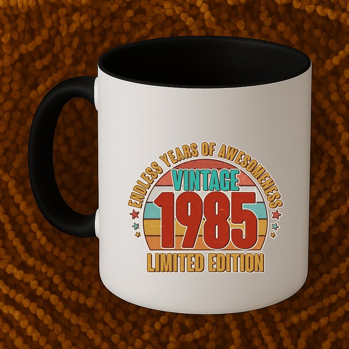 Vintage 1985 Endless Years Of Awesomeness Limited Edition 40th Birthday Mug