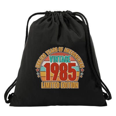 Vintage 1985 Endless Years Of Awesomeness Limited Edition 40th Birthday Drawstring Bag