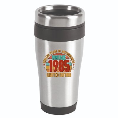 Vintage 1985 Endless Years Of Awesomeness Limited Edition 40th Birthday 16oz Travel Tumbler