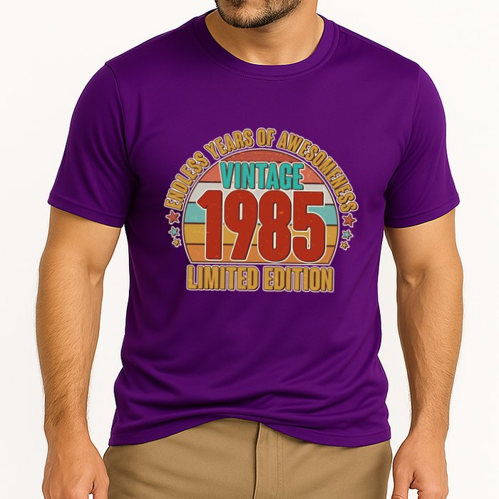 Vintage 1985 Endless Years Of Awesomeness Limited Edition 40th Birthday Performance Shirt