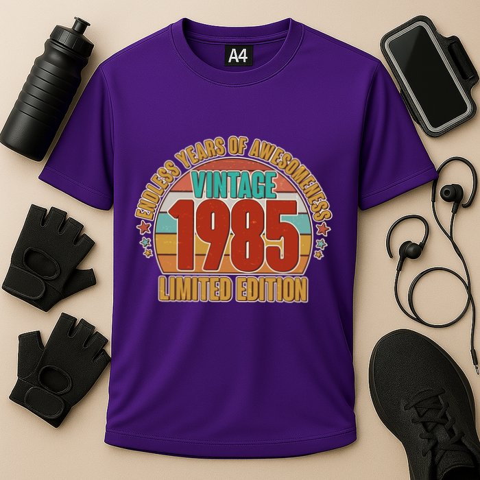 Vintage 1985 Endless Years Of Awesomeness Limited Edition 40th Birthday Performance Shirt