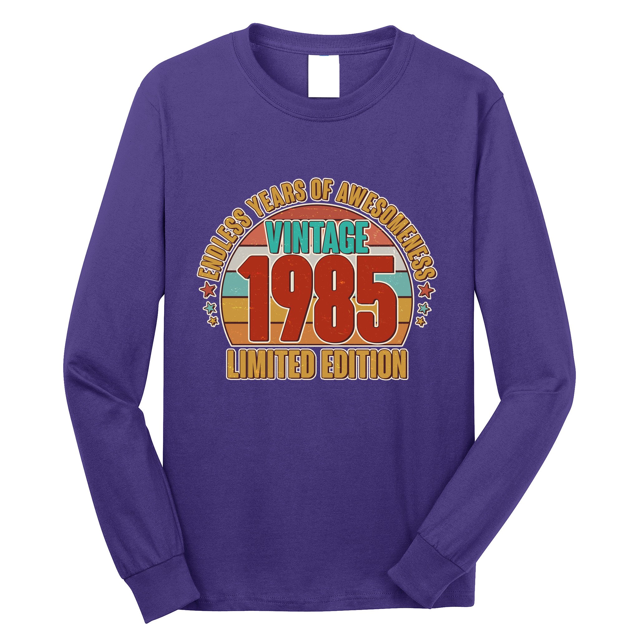 Vintage 1985 Endless Years Of Awesomeness Limited Edition 40th Birthday Long Sleeve Shirt