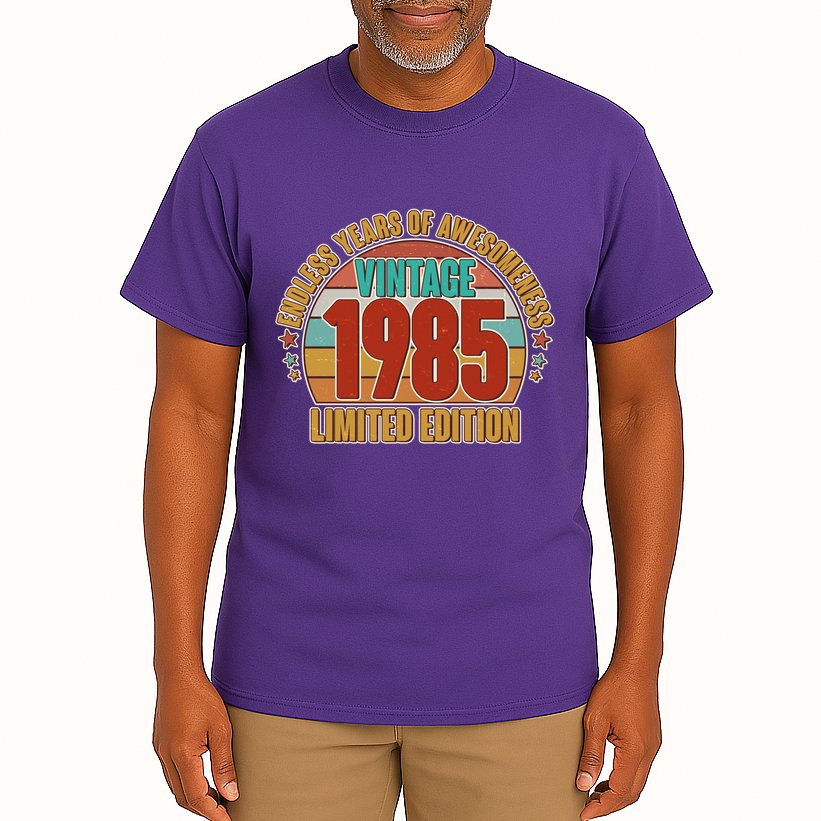 Vintage 1985 Endless Years Of Awesomeness Limited Edition 40th Birthday Tall T-Shirt