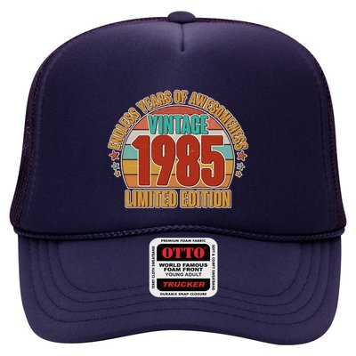 Vintage 1985 Endless Years Of Awesomeness Limited Edition 40th Birthday Trucker Hat