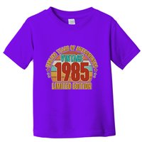 Vintage 1985 Endless Years Of Awesomeness Limited Edition 40th Birthday Toddler T-Shirt