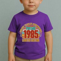 Vintage 1985 Endless Years Of Awesomeness Limited Edition 40th Birthday Toddler T-Shirt