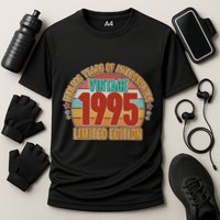 Vintage 1995 Endless Years Of Awesomeness Limited Edition 30th Birthday Cooling Performance Crew T-Shirt