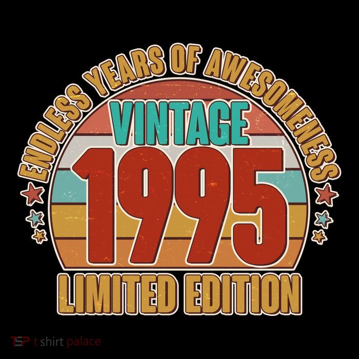 Vintage 1995 Endless Years Of Awesomeness Limited Edition 30th Birthday Tall T-Shirt