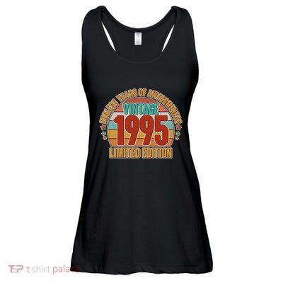 Vintage 1995 Endless Years Of Awesomeness Limited Edition 30th Birthday Ladies Essential Flowy Tank