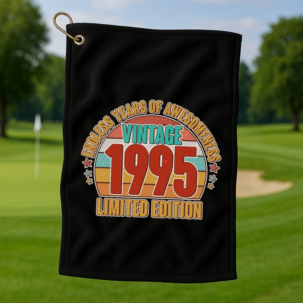 Vintage 1995 Endless Years Of Awesomeness Limited Edition 30th Birthday Golf Towel