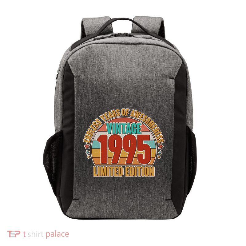 Vintage 1995 Endless Years Of Awesomeness Limited Edition 30th Birthday Vector Backpack