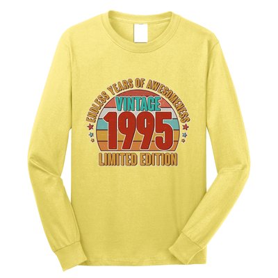 Vintage 1995 Endless Years Of Awesomeness Limited Edition 30th Birthday Long Sleeve Shirt