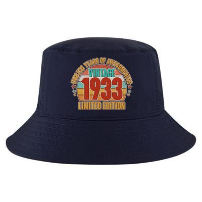 Vintage 1933 Endless Years Of Awesomeness Limited Edition 90th Birthday Cool Comfort Performance Bucket Hat