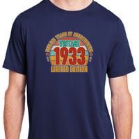 Vintage 1933 Endless Years Of Awesomeness Limited Edition 90th Birthday Adult ChromaSoft Performance T-Shirt