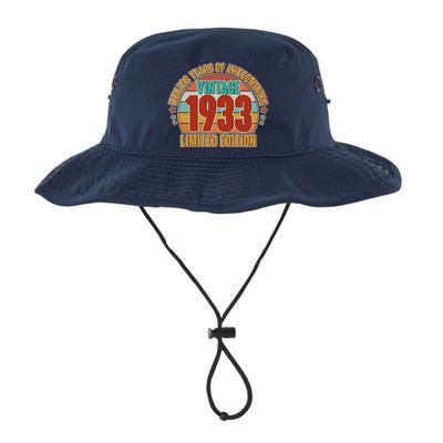 Vintage 1933 Endless Years Of Awesomeness Limited Edition 90th Birthday Legacy Cool Fit Booney Bucket Hat