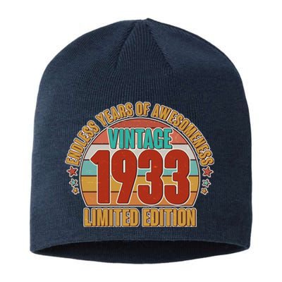 Vintage 1933 Endless Years Of Awesomeness Limited Edition 90th Birthday Sustainable Beanie