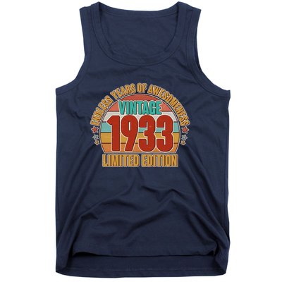 Vintage 1933 Endless Years Of Awesomeness Limited Edition 90th Birthday Tank Top