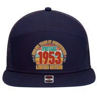 Vintage 1953 Endless Years Of Awesomeness Limited Edition 70th Birthday 7 Panel Mesh Trucker Snapback Hat