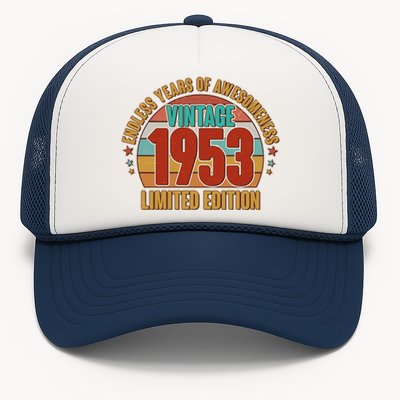 Vintage 1953 Endless Years Of Awesomeness Limited Edition 70th Birthday Trucker Hat